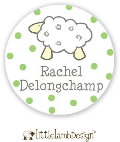 Little Lamb Design Waterproof Labels - Lamb