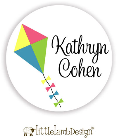 Little Lamb Design Waterproof Labels - Kite Little Lamb Design Waterproof Labels - Kite