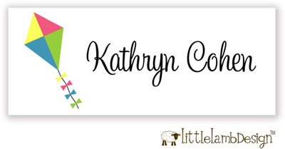 Little Lamb Design Waterproof Labels - Kite Little Lamb Design Waterproof Labels - Kite