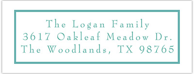 Little Lamb Design Address Labels - Simple Border