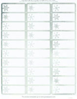 Holiday Address Labels by Masterpiece Studios (Silver Snowflakes Foil)