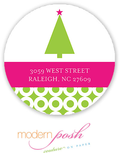 Modern Posh Return Address Labels - Bubble Modern Posh Return Address Labels - Bubble