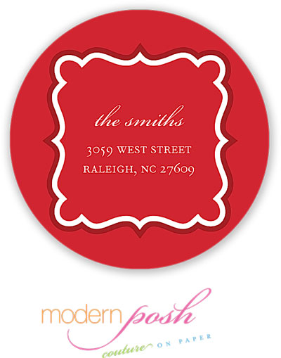 Modern Posh Return Address Labels - Simply Holiday