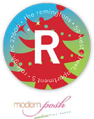Modern Posh Return Address Labels - Holiday Sparkle #1