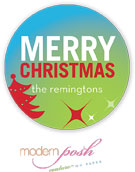 Modern Posh - Gift Stickers (Holiday)