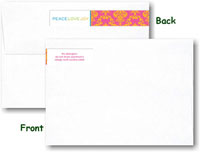 Modern Posh Return Address Labels - Bright Damask