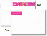 Modern Posh Return Address Labels - Ho Ho Holiday