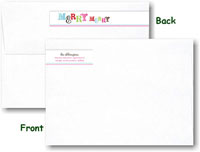 Modern Posh Return Address Labels - Merry Merry