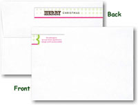 Modern Posh Return Address Labels - Mod Holiday