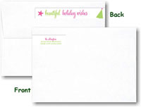 Modern Posh Return Address Labels - Retro Holiday