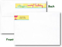 Modern Posh Return Address Labels - Sunny Holiday