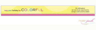 Modern Posh Return Address Labels - Colorful Holiday Modern Posh Return Address Labels - Colorful Holiday