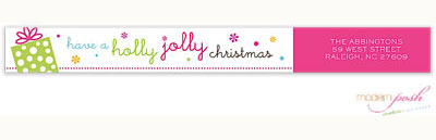 Modern Posh Return Address Labels - Fun Holiday