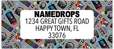 Address Labels by Namedrops - Gamer 2025 Address Labels by Namedrops - Gamer 2025