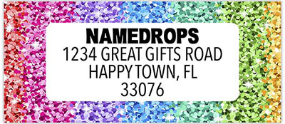 Address Labels by Namedrops - Glitter Address Labels by Namedrops - Glitter