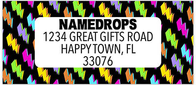 Address Labels by Namedrops - Rainbow Lightning Address Labels by Namedrops - Rainbow Lightning