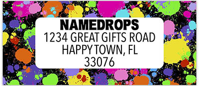 Address Labels by Namedrops - Splatter Address Labels by Namedrops - Splatter