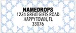 Address Labels by Namedrops - Blue Bows