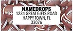 Address Labels by Namedrops - Football