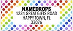 Address Labels by Namedrops - Rainbow Dots