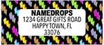 Address Labels by Namedrops - Rainbow Lightning