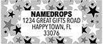 Address Labels by Namedrops - Silver Stars