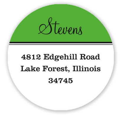 Prints Charming Holiday Address Labels - Classic Green and White