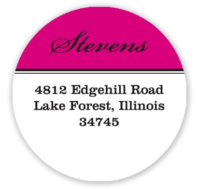 Prints Charming Holiday Address Labels - Classic Pink and White