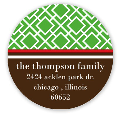 Prints Charming Holiday Address Labels - Holiday Trellis