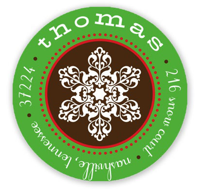 Prints Charming Holiday Address Labels - Holiday Snowflake Prints Charming Holiday Address Labels - Holiday Snowflake
