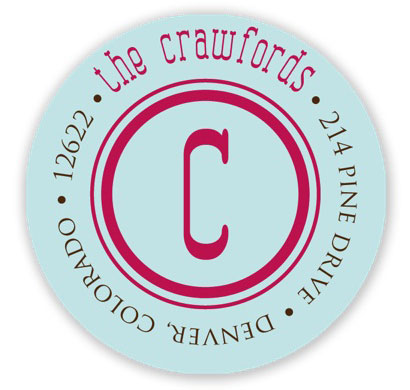 Prints Charming Holiday Address Labels - Aqua and Cranberry Prints Charming Holiday Address Labels - Aqua and Cranberry