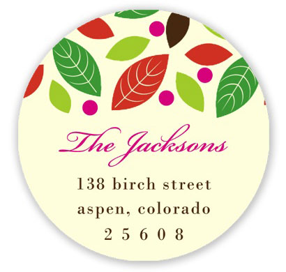 Prints Charming Holiday Address Labels - Fun Fall Leaves Prints Charming Holiday Address Labels - Fun Fall Leaves