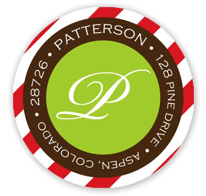 Prints Charming Holiday Address Labels - Sweet Simplicity Red & Lime