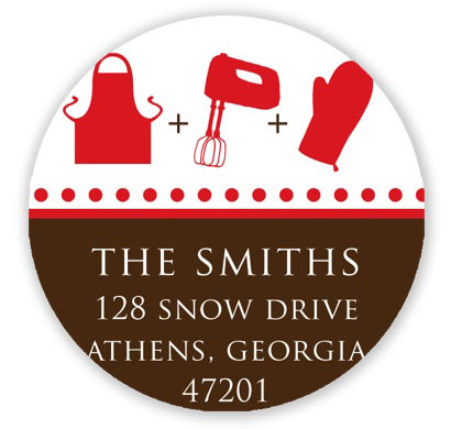 Prints Charming Holiday Address Labels - Kitchen Theme Prints Charming Holiday Address Labels - Kitchen Theme