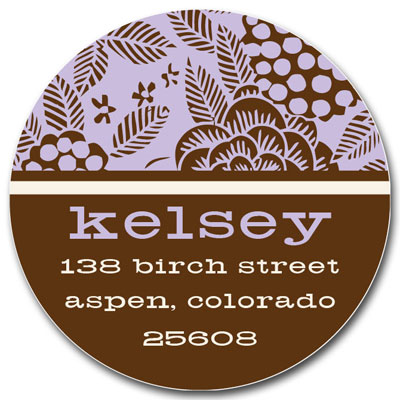 Prints Charming Address Labels - Retro Floral