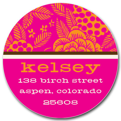 Prints Charming Address Labels - Retro Floral