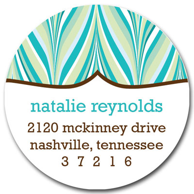 Prints Charming Address Labels - Shades of Turquoise Modern