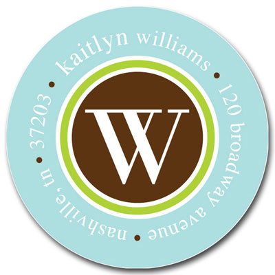 Prints Charming Address Labels - Blue & Brown Stylish Prints Charming Address Labels - Blue & Brown Stylish