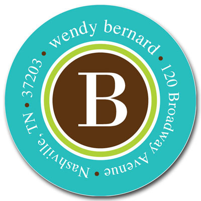Prints Charming Address Labels - Blue & Brown Stylish Prints Charming Address Labels - Blue & Brown Stylish