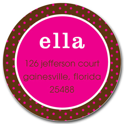 Prints Charming Address Labels - Hot Pink Tiny Dots Prints Charming Address Labels - Hot Pink Tiny Dots