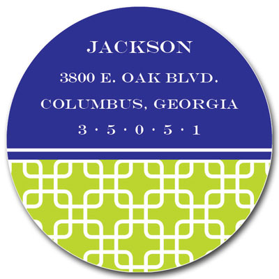 Prints Charming Address Labels - Navy & Lime Stylish Chain Prints Charming Address Labels - Navy & Lime Stylish Chain