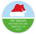 Prints Charming Holiday Address Labels - Santa Hat