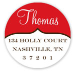 Prints Charming Holiday Address Labels - Fabulous Red and White