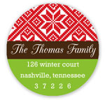 Prints Charming Holiday Address Labels - Red Holiday Sweater