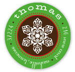 Prints Charming Holiday Address Labels - Holiday Snowflake