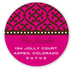 Prints Charming Holiday Address Labels - Pink Pattern