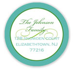 Prints Charming Holiday Address Labels - Elegant Teal & Green