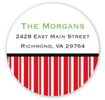 Prints Charming Holiday Address Labels - Festive Peppermint Stripe