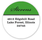Prints Charming Holiday Address Labels - Green & White Classic
