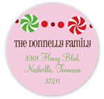 Prints Charming Holiday Address Labels - Pink Peppermint
